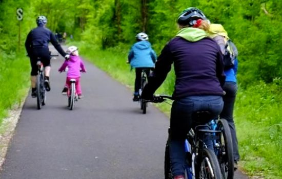By bike